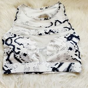 LA Society snakeskin print sports bra
